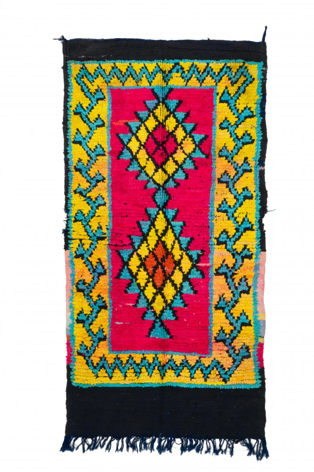 Moroccan Berber rug Boucherouite 260 x 135 cm