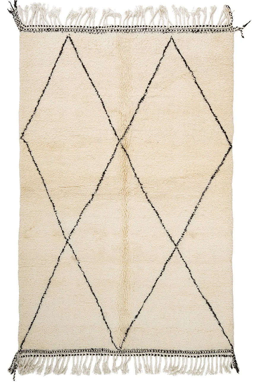 Kilim Moroccan Berber rug Beni Ourain 165 x 260 cm