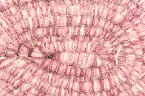 Wool rug - Wellington (pink)