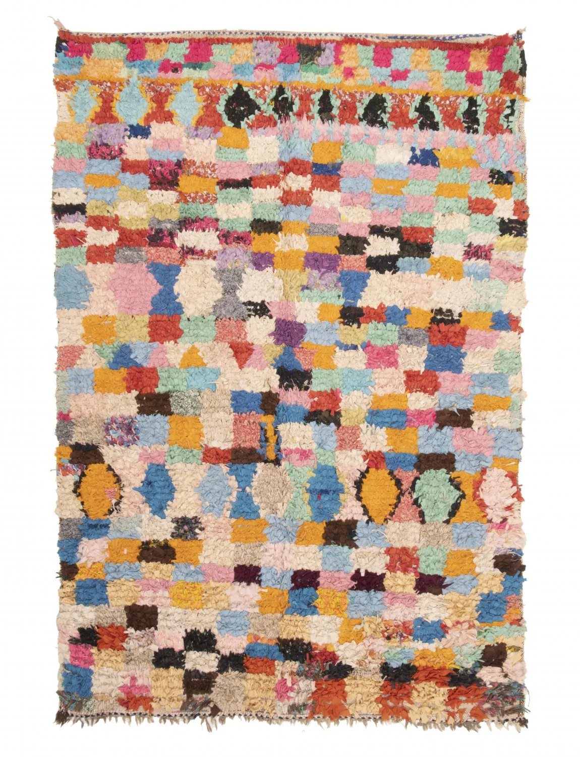 Moroccan Berber rug Boucherouite 235 x 160 cm