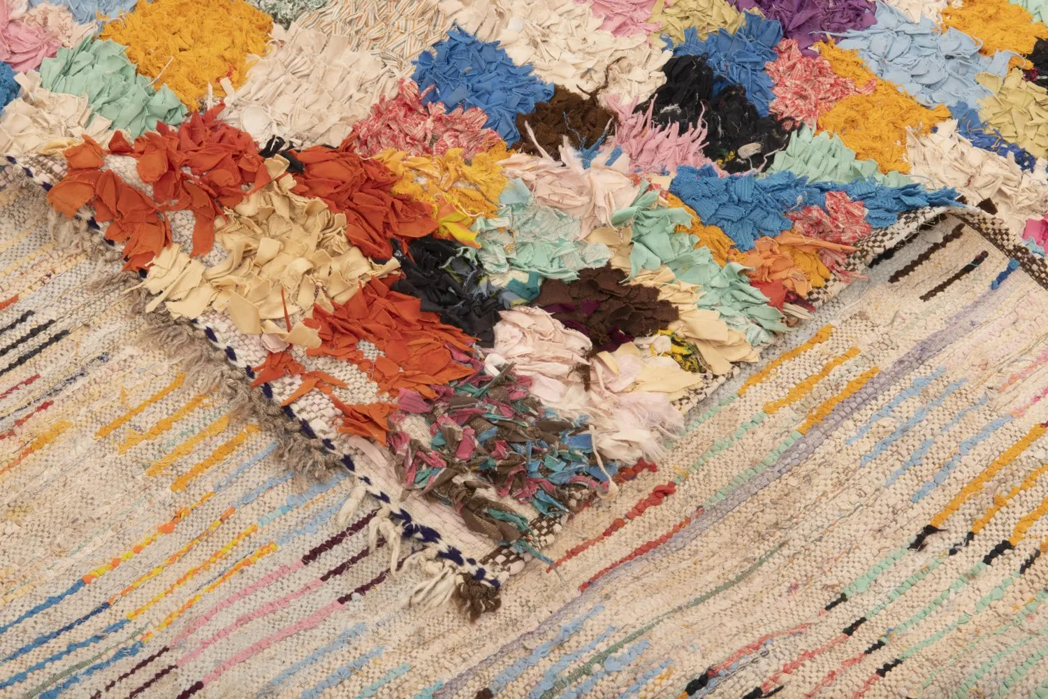Moroccan Berber rug Boucherouite 235 x 160 cm