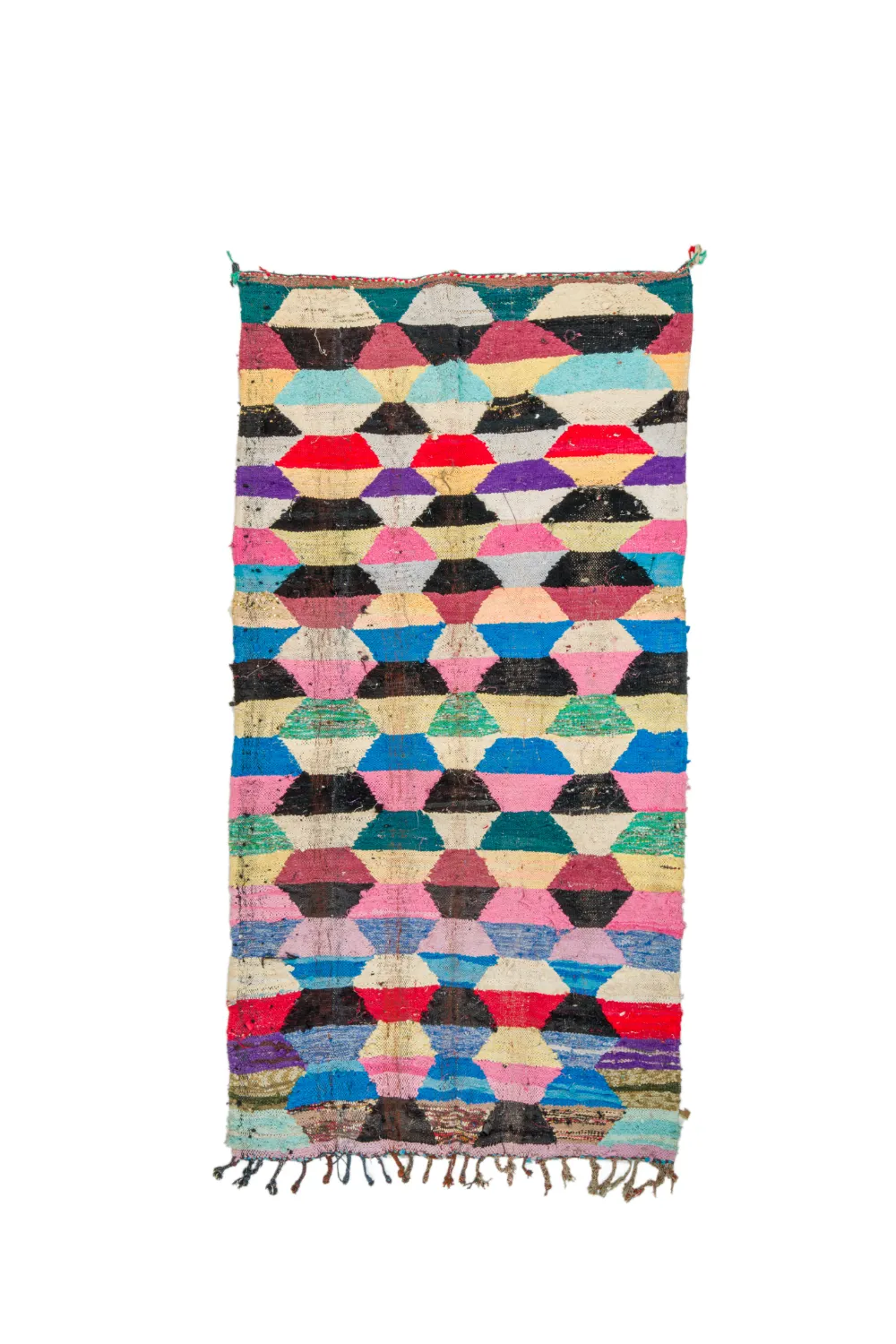 Moroccan Berber rug Boucherouite 145 x 275 cm