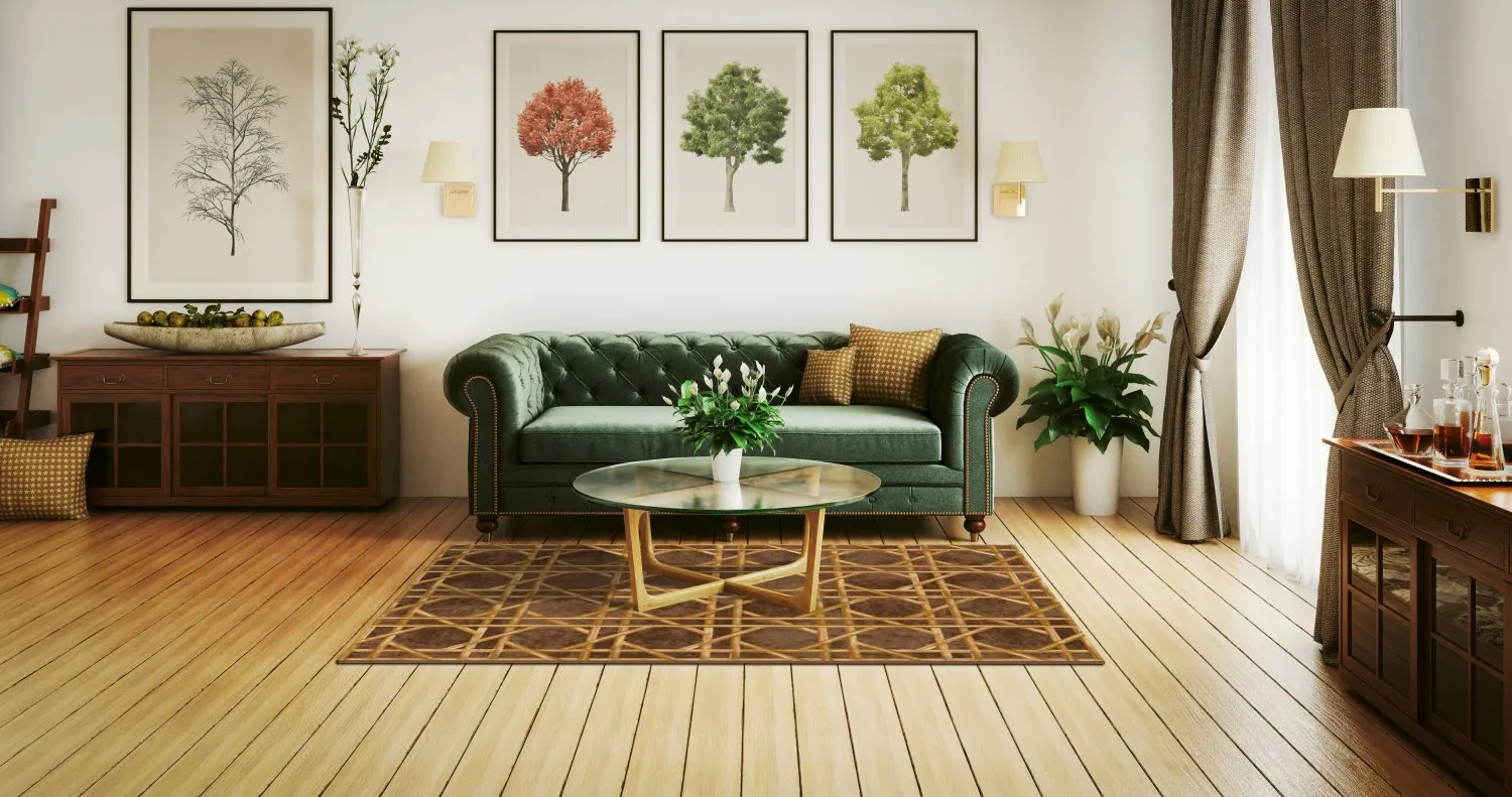Wilton rug - Pachino (brown/gold)