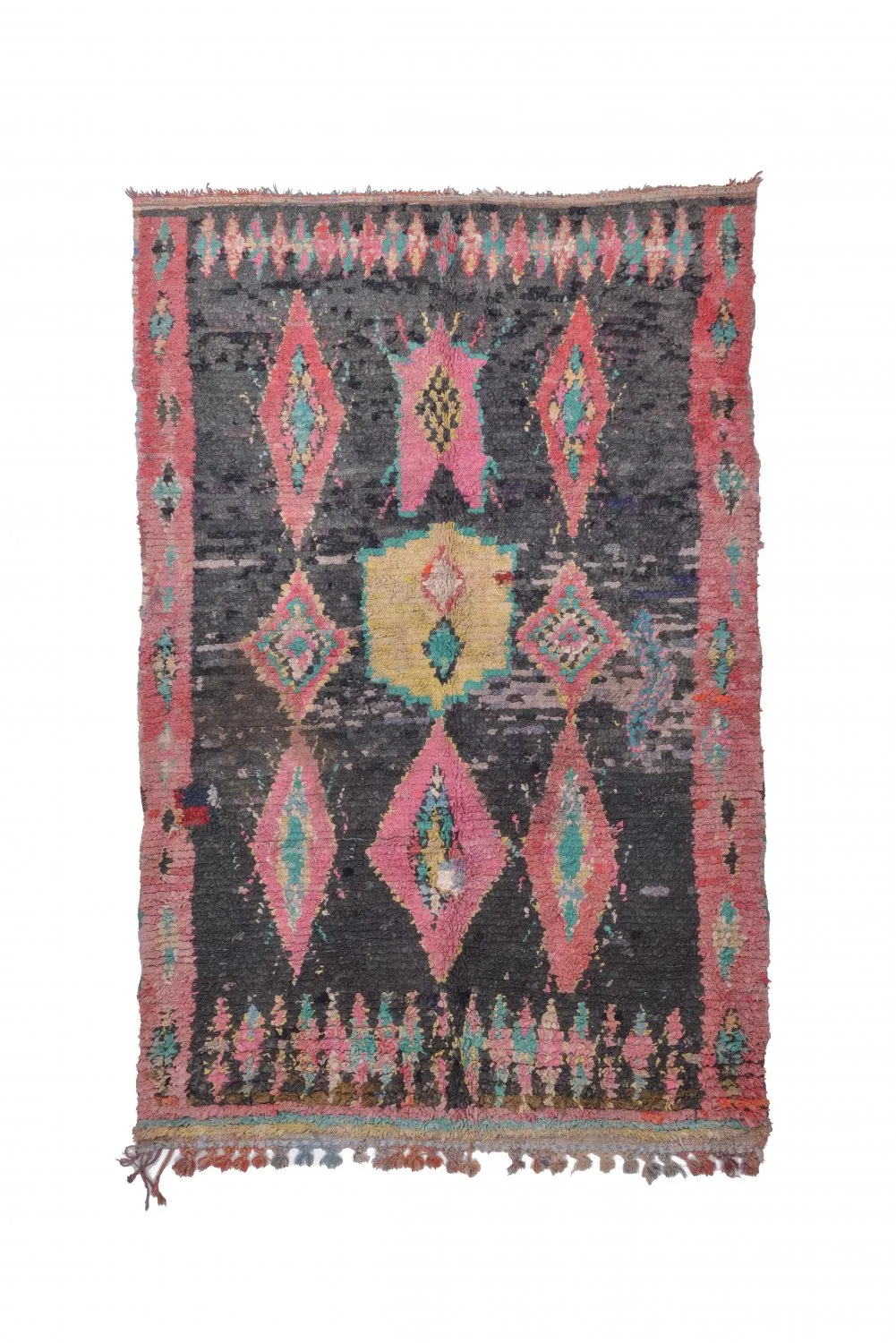 Moroccan Berber rug Boucherouite 240 x 155 cm