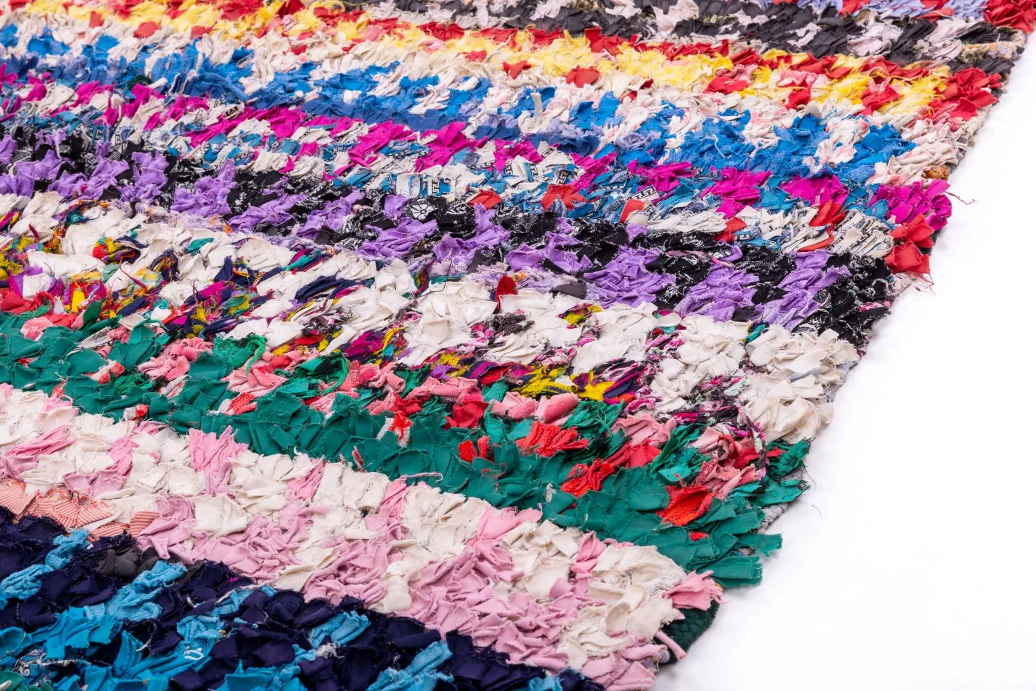 Moroccan Berber rug Boucherouite 220 x 135 cm