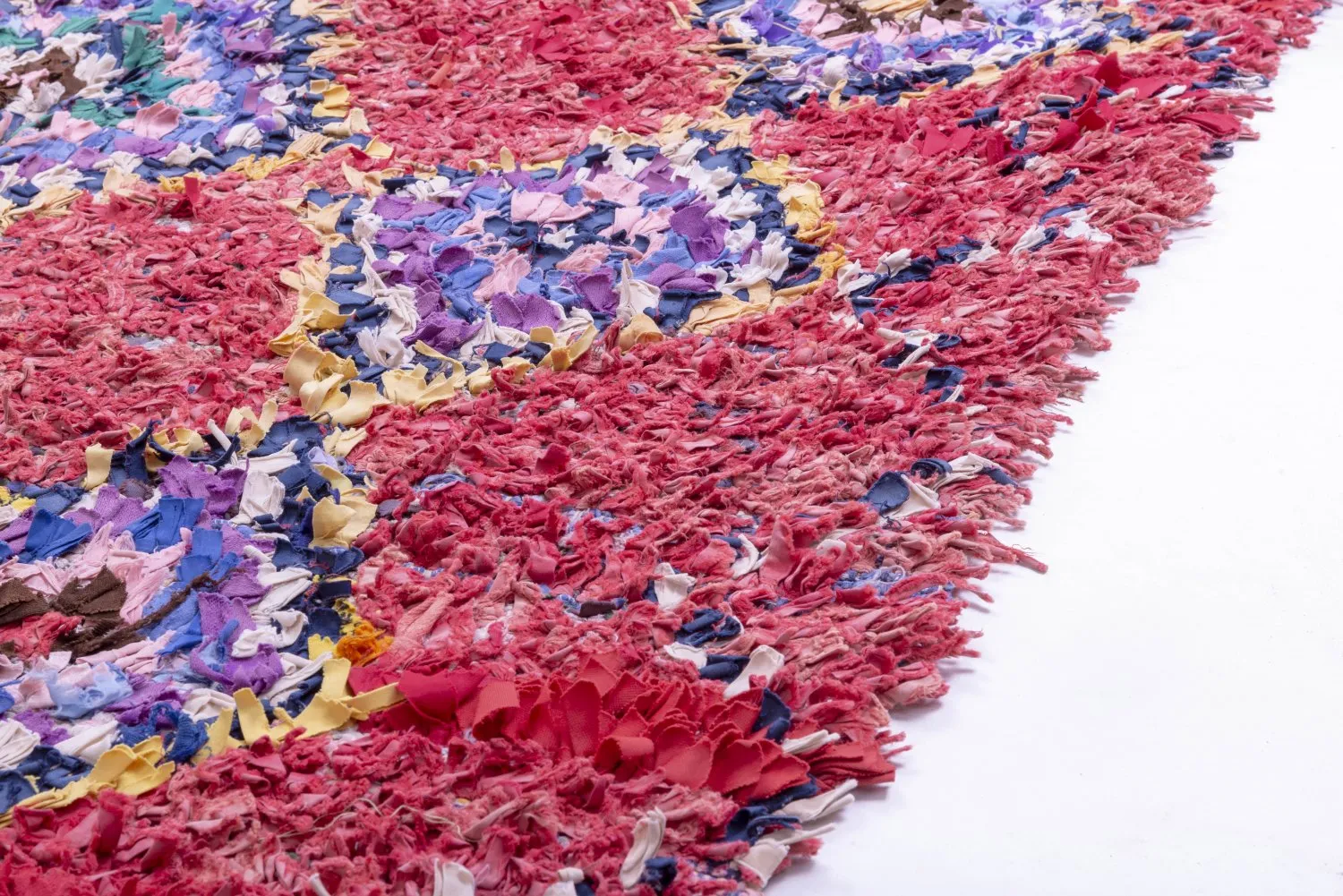 Moroccan Berber rug Boucherouite 315 x 135 cm