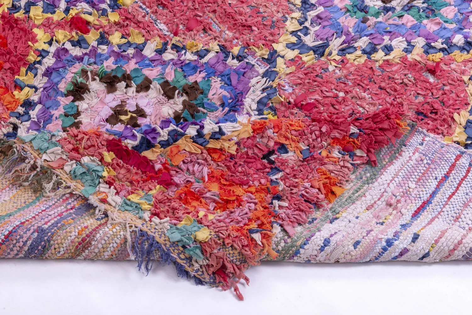 Moroccan Berber rug Boucherouite 315 x 135 cm