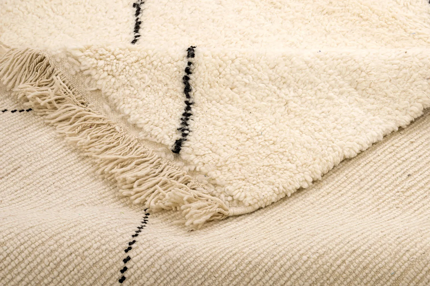 Kilim Moroccan Berber rug Beni Ourain 155 x 275 cm