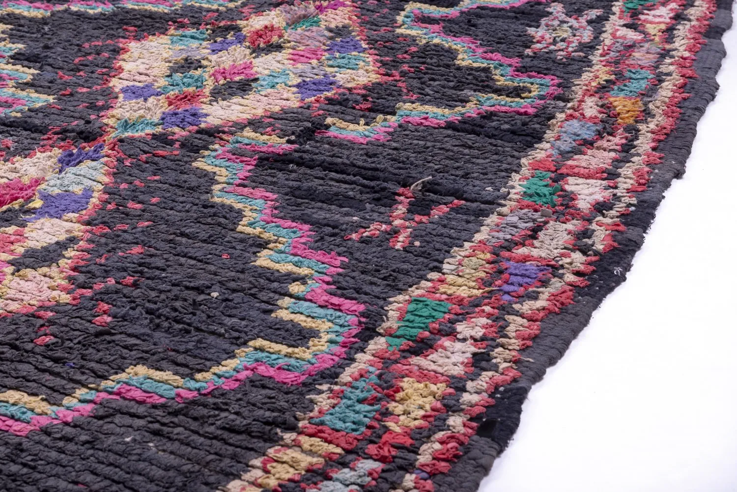 Moroccan Berber rug Boucherouite 240 x 130 cm
