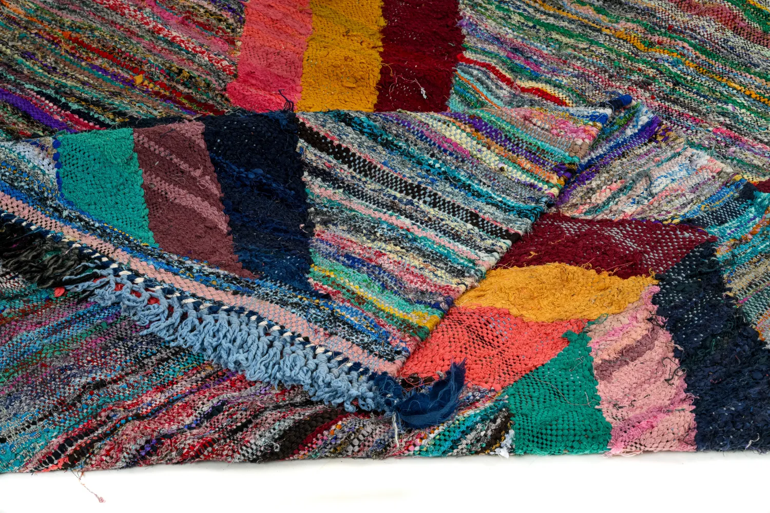 Moroccan Berber rug Boucherouite 150 x 325 cm