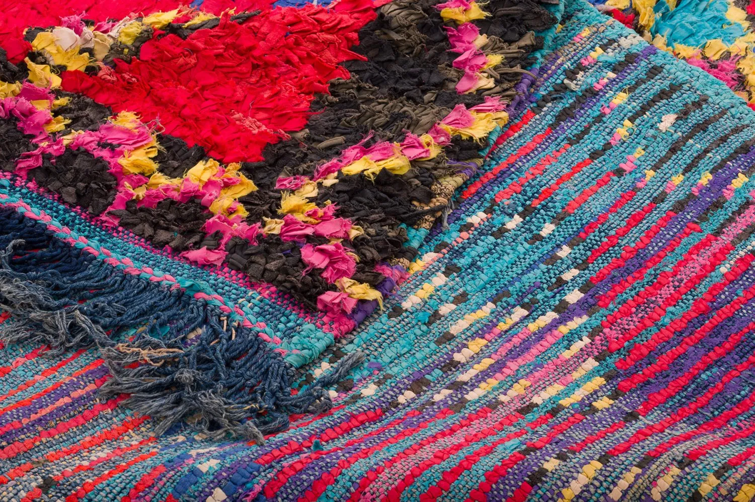 Moroccan Berber rug Boucherouite 170 x 300 cm