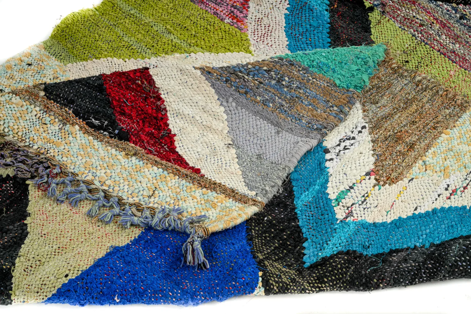 Moroccan Berber rug Boucherouite 125 x 250 cm