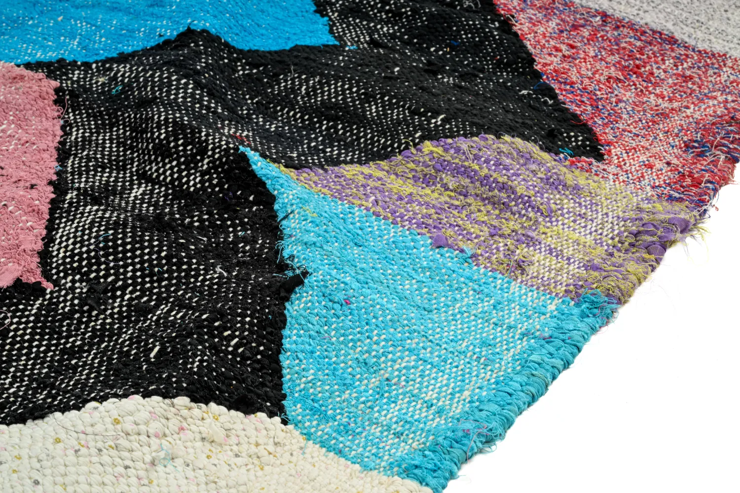 Moroccan Berber rug Boucherouite 120 x 230 cm