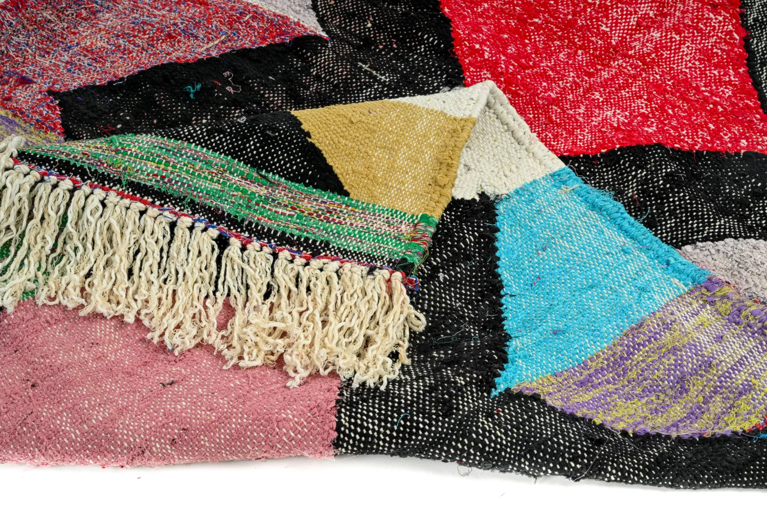 Moroccan Berber rug Boucherouite 120 x 230 cm