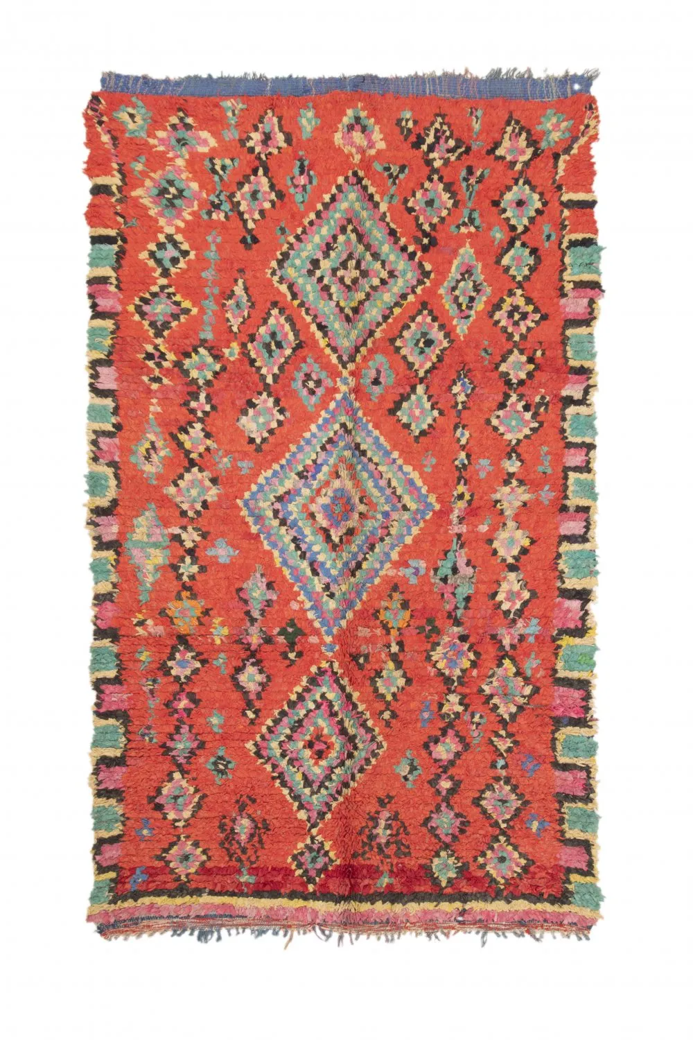 Moroccan Berber rug Boucherouite 245 x 140 cm
