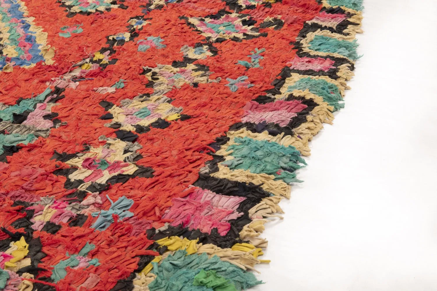 Moroccan Berber rug Boucherouite 245 x 140 cm