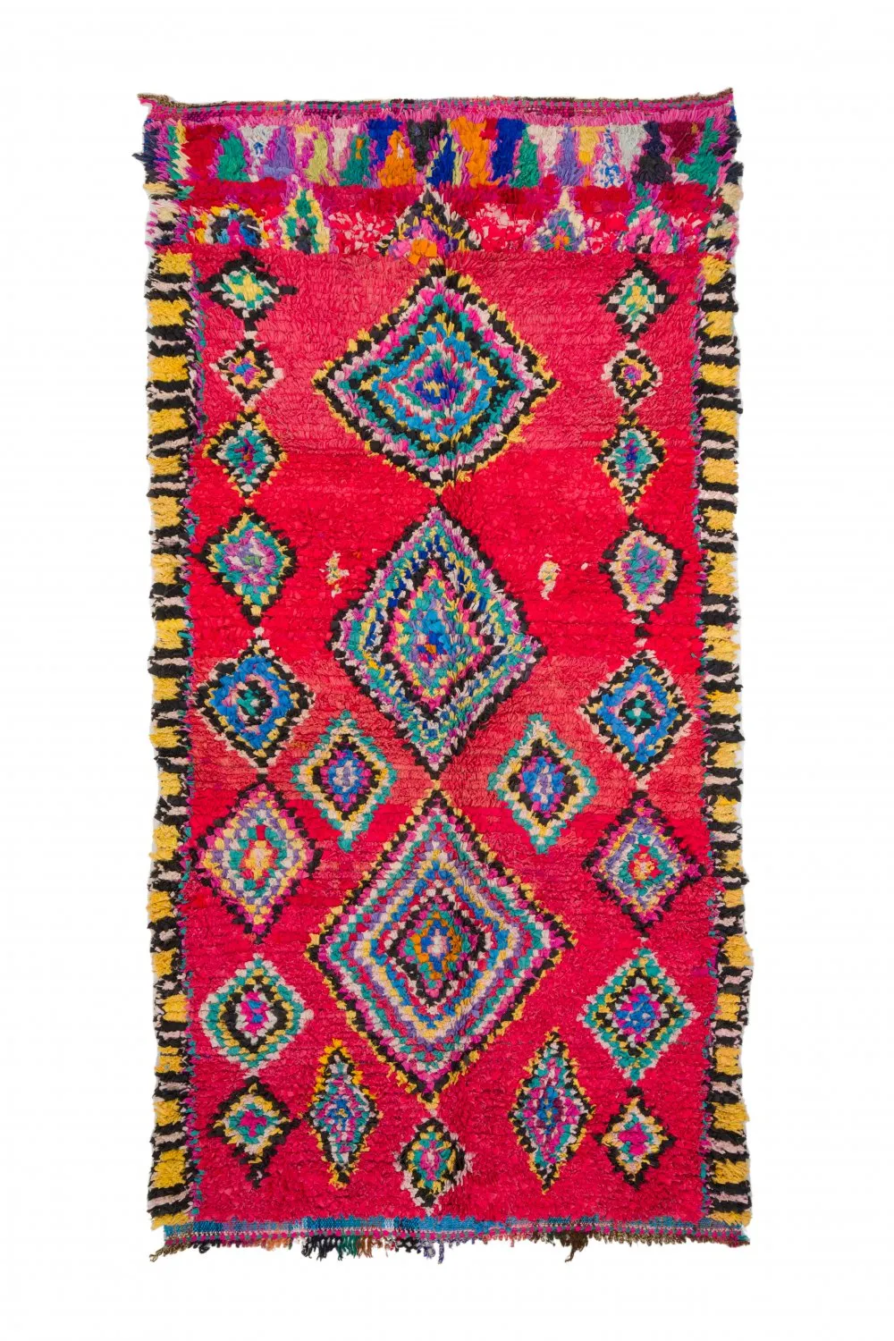 Moroccan Berber rug Boucherouite 290 x 140 cm