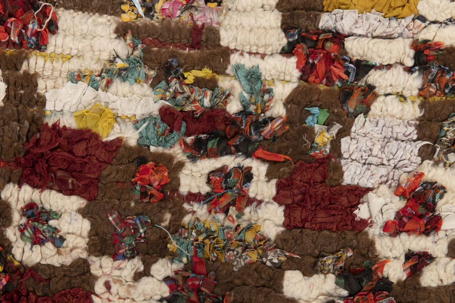 Moroccan Berber rug Boucherouite 215 x 130 cm