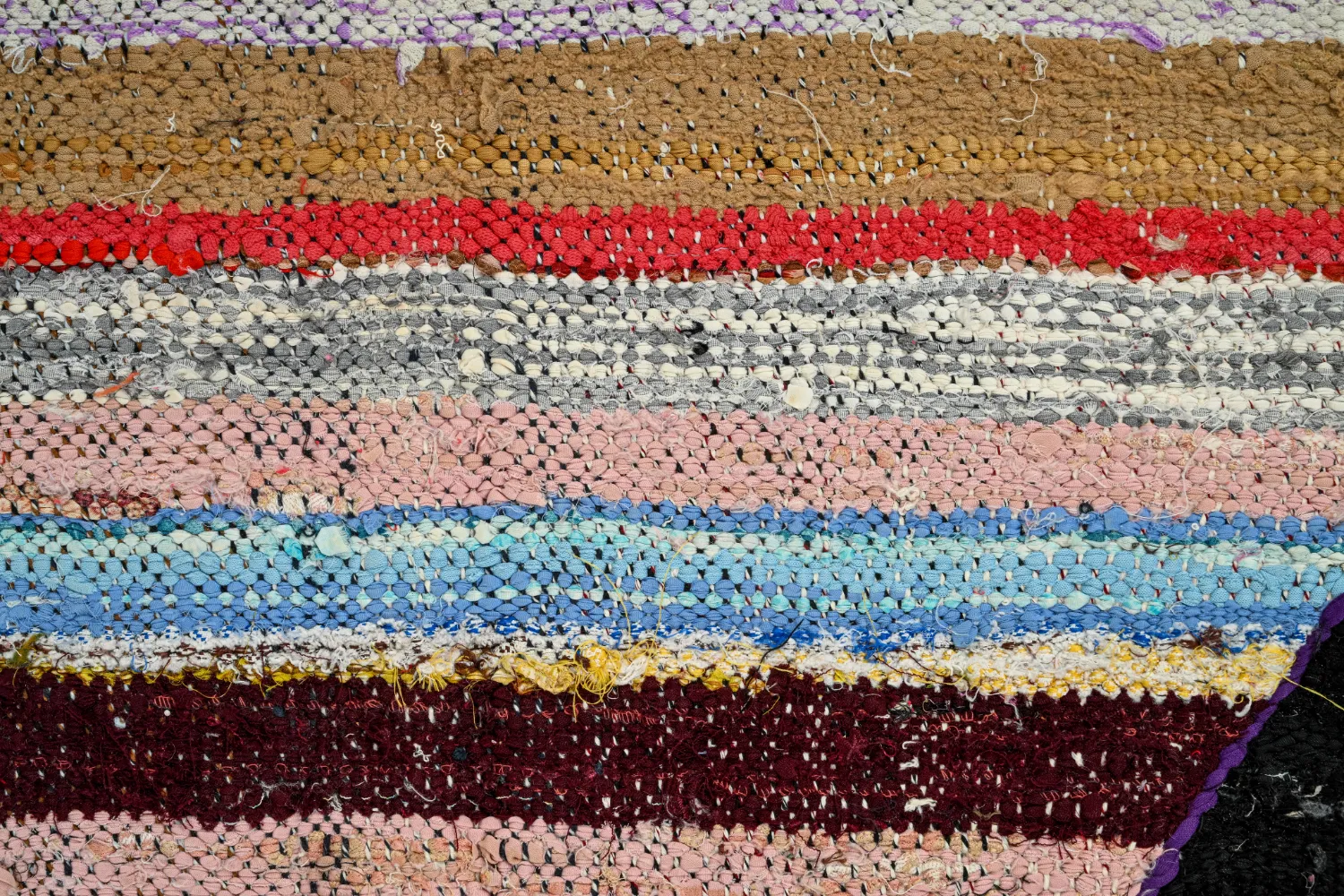 Moroccan Berber rug Boucherouite 125 x 230 cm