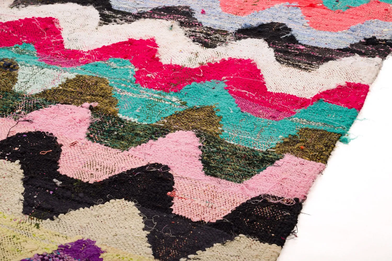Moroccan Berber rug Boucherouite 165 x 305 cm
