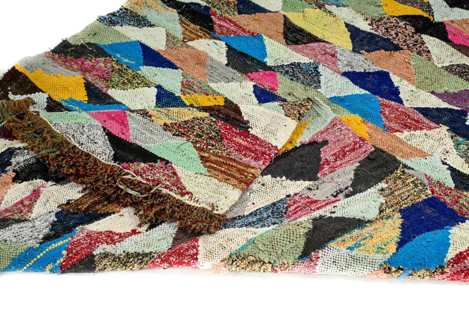 Moroccan Berber rug Boucherouite 125 x 225 cm