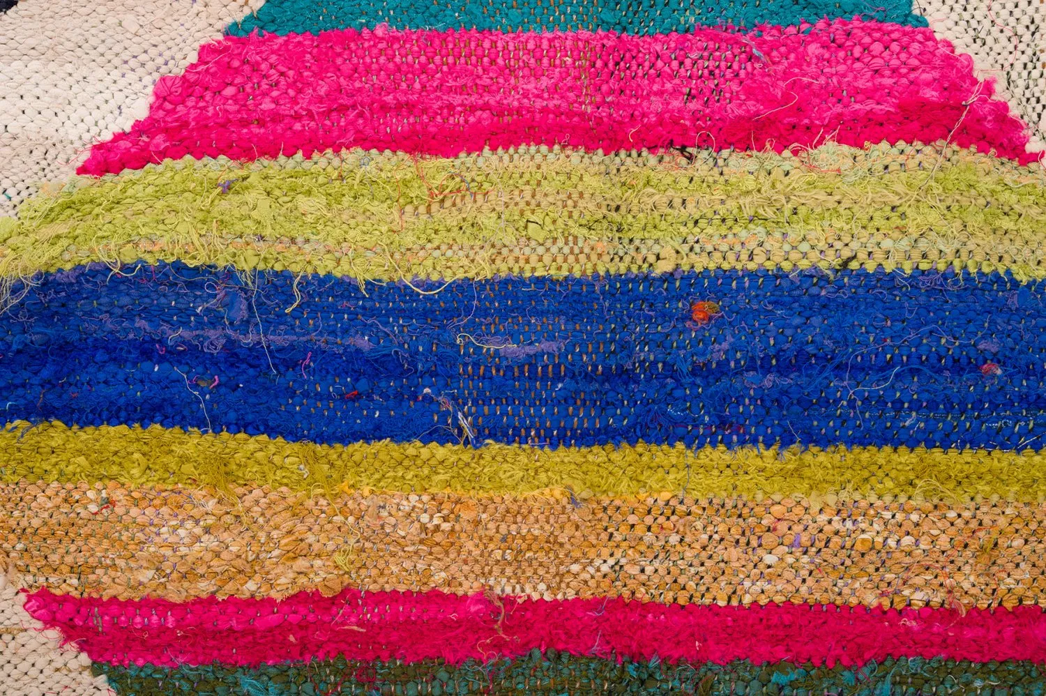 Moroccan Berber rug Boucherouite 135 x 245 cm