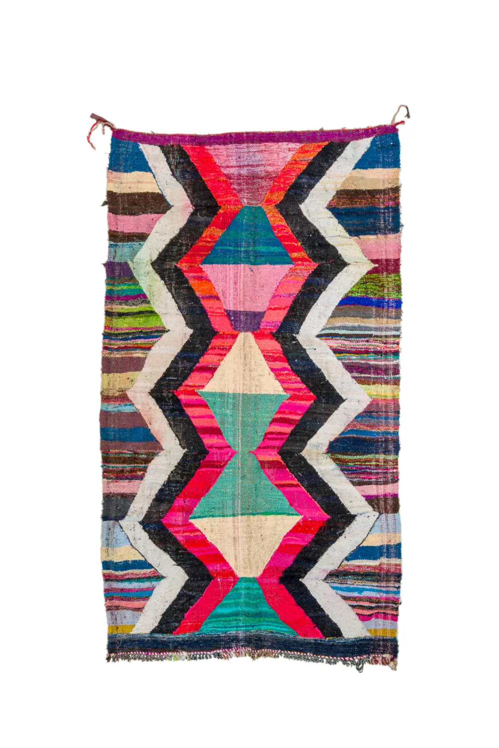 Moroccan Berber rug Boucherouite 165 x 290 cm