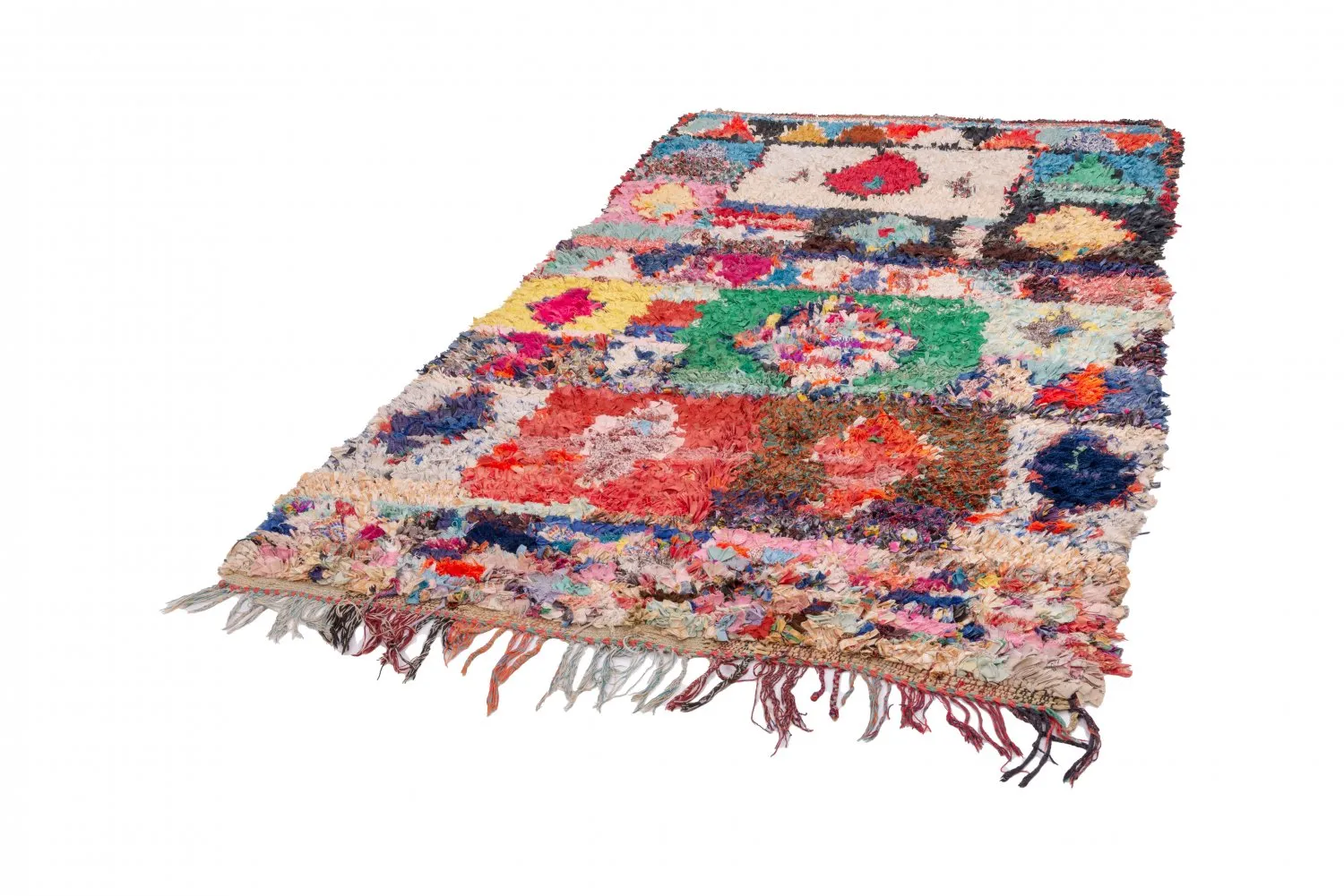 Moroccan Berber rug Boucherouite 255 x 145 cm