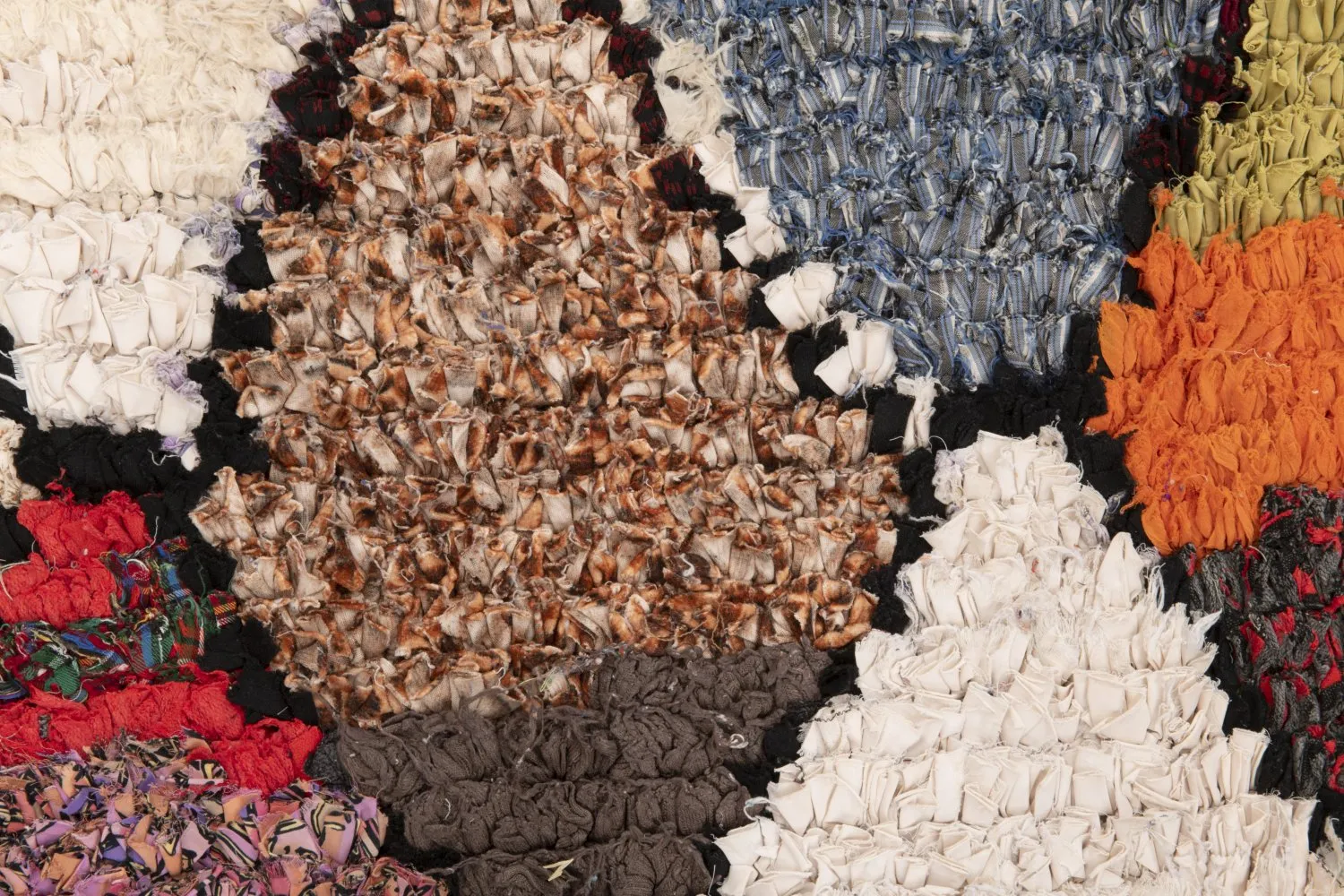 Moroccan Berber rug Boucherouite 200 x 145 cm