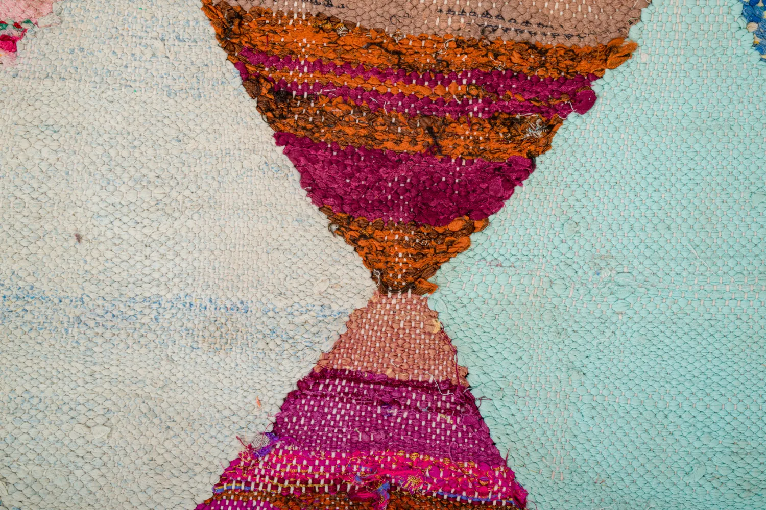 Moroccan Berber rug Boucherouite 140 x 250 cm