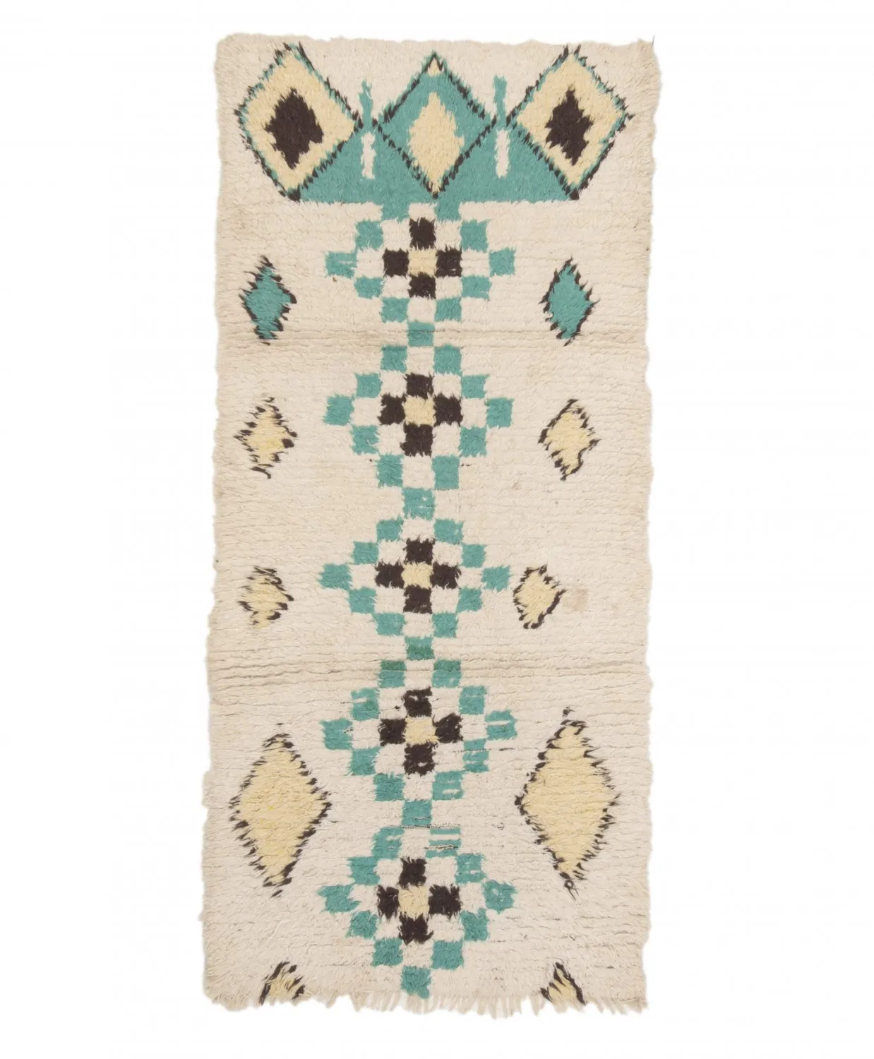 Moroccan Berber rug Boucherouite 175 x 85 cm