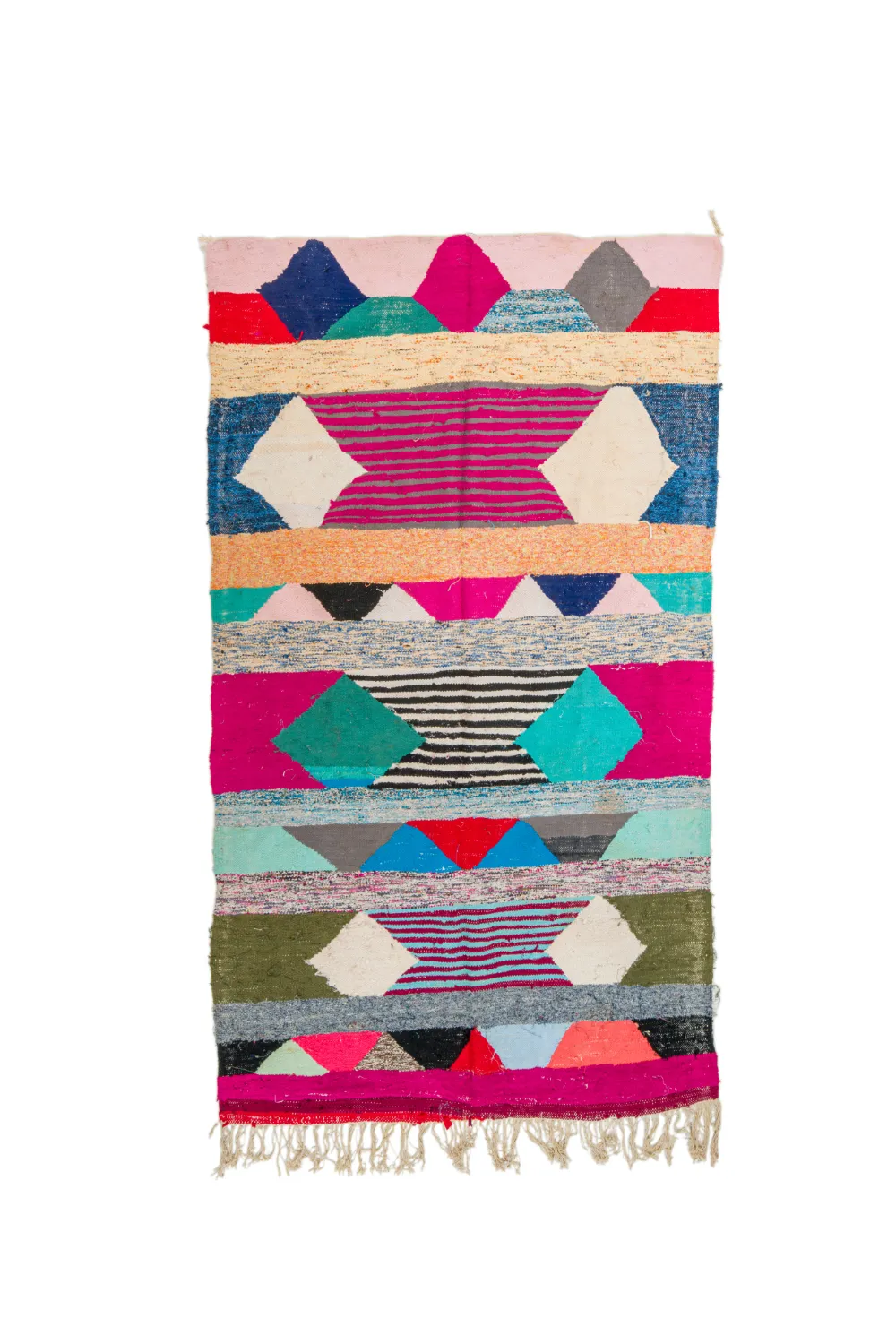 Moroccan Berber rug Boucherouite 145 x 250 cm