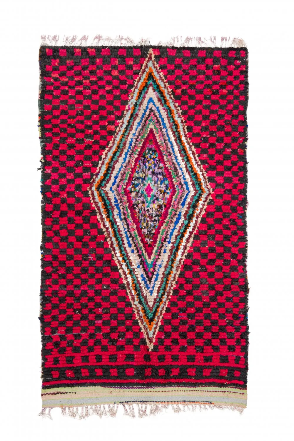 Moroccan Berber rug Boucherouite 255 x 145 cm