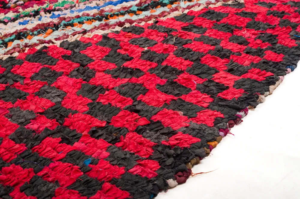 Moroccan Berber rug Boucherouite 255 x 145 cm