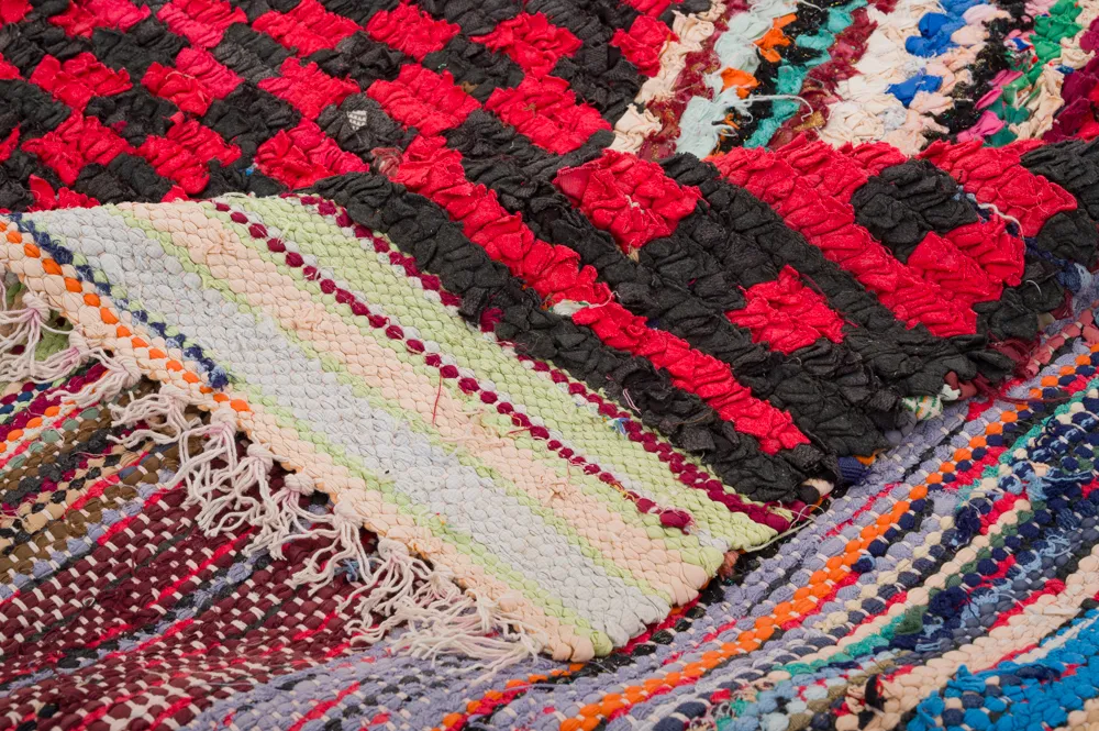 Moroccan Berber rug Boucherouite 255 x 145 cm