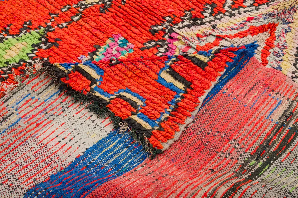 Moroccan Berber rug Boucherouite 285 x 135 cm