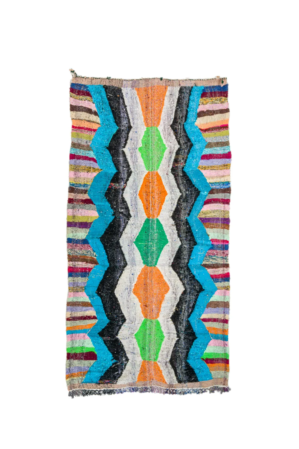 Moroccan Berber rug Boucherouite 135 x 145 cm