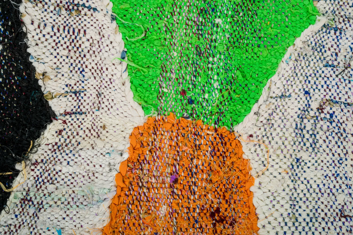 Moroccan Berber rug Boucherouite 135 x 145 cm
