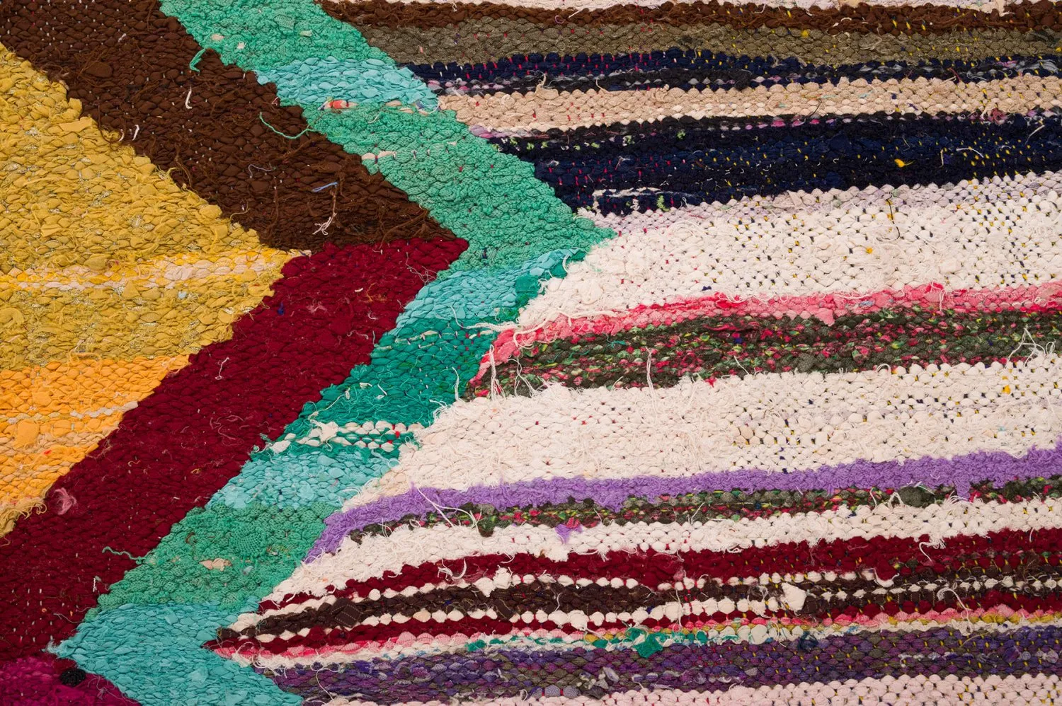 Moroccan Berber rug Boucherouite 150 x 285 cm
