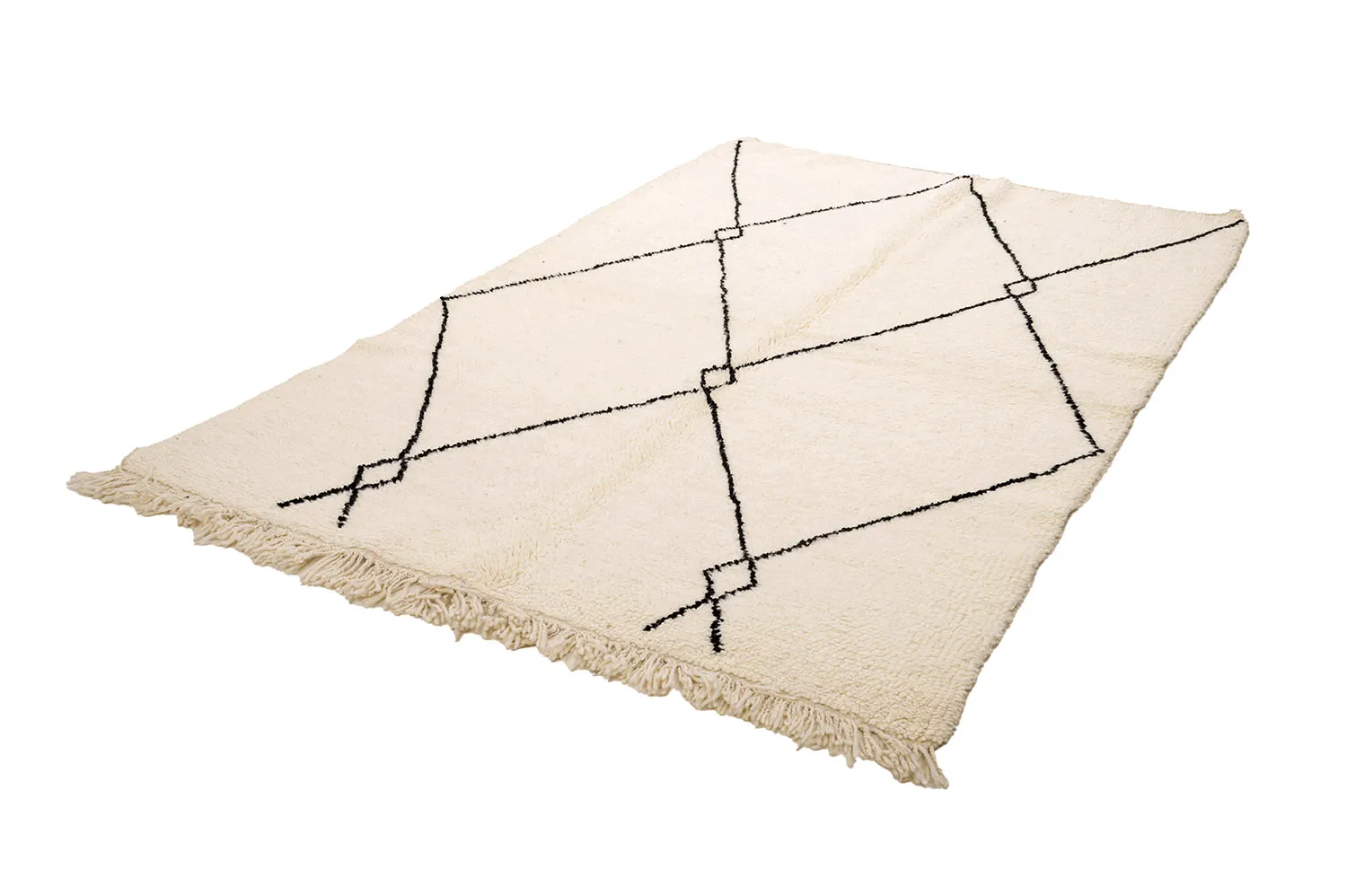 Kilim Moroccan Berber rug Beni Ourain 145 x 245 cm