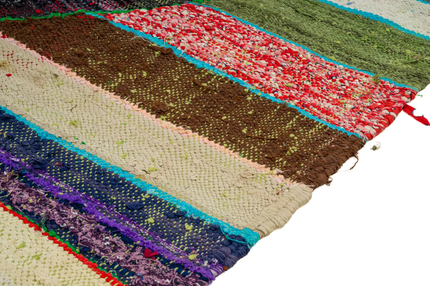 Moroccan Berber rug Boucherouite 115 x 215 cm