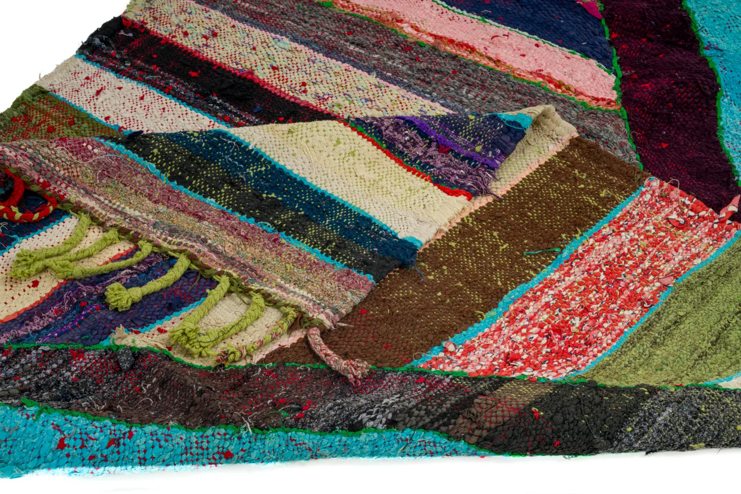 Moroccan Berber rug Boucherouite 115 x 215 cm