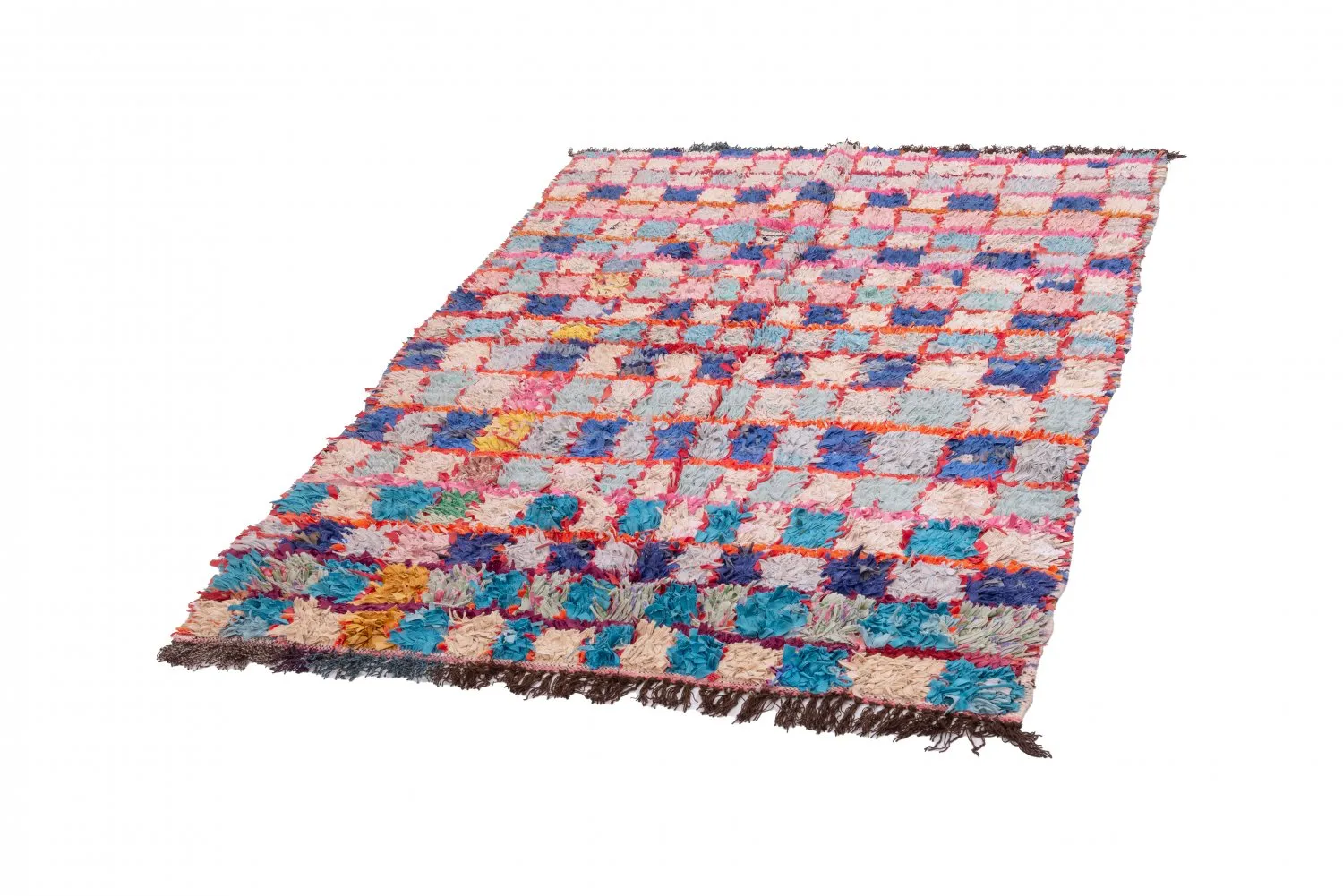 Moroccan Berber rug Boucherouite 195 x 130 cm