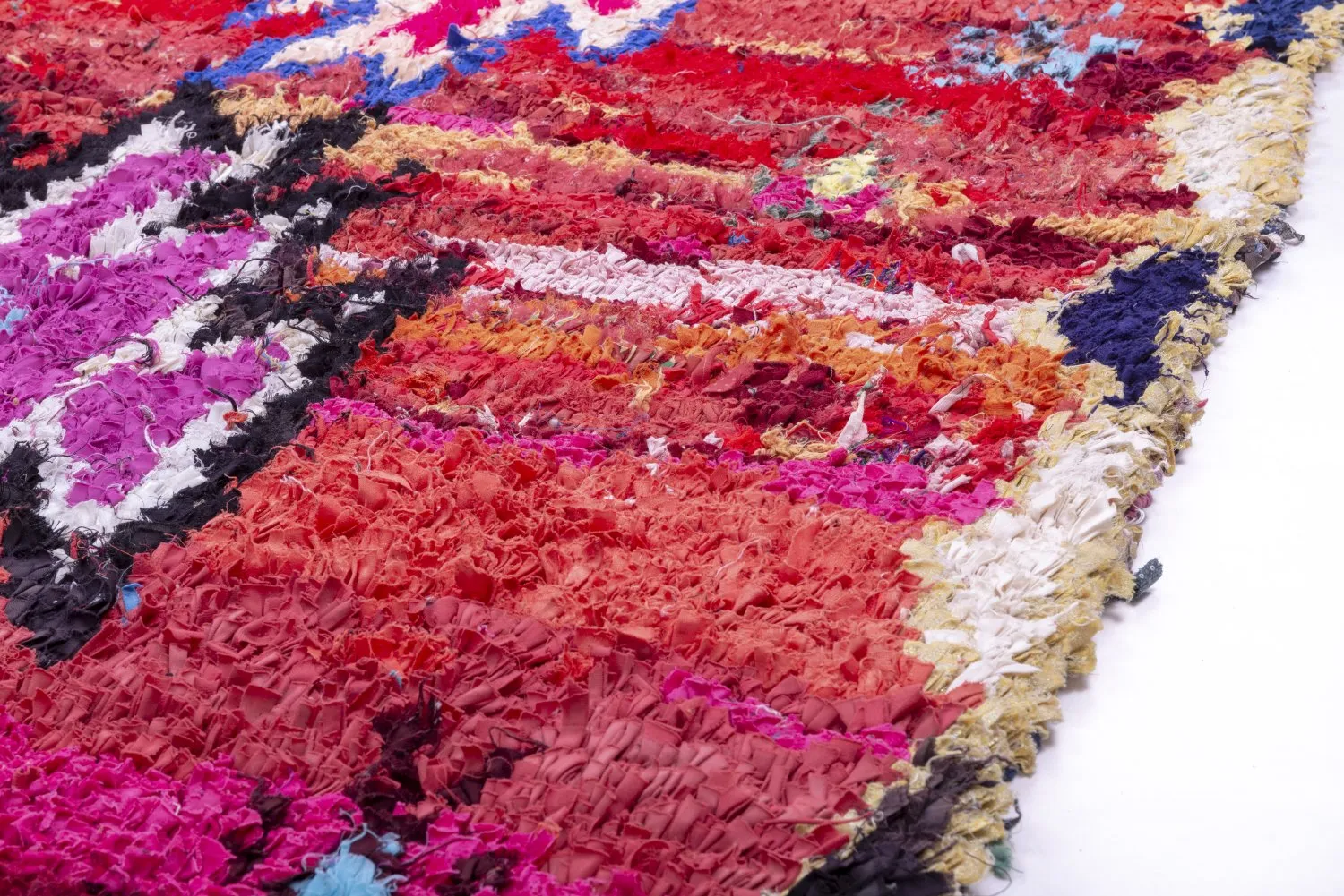 Moroccan Berber rug Boucherouite 230 x 140 cm