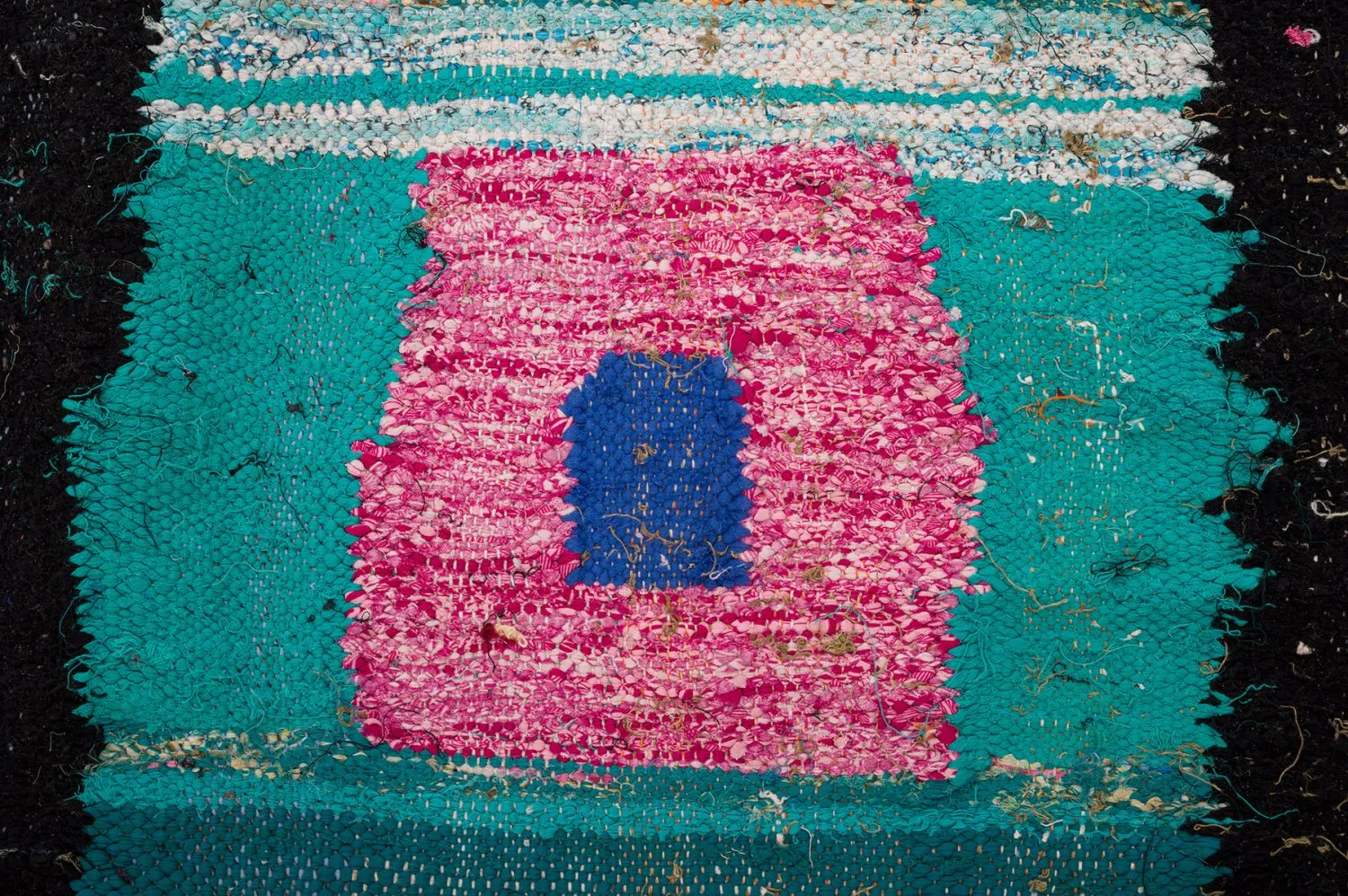 Moroccan Berber rug Boucherouite 140 x 225 cm