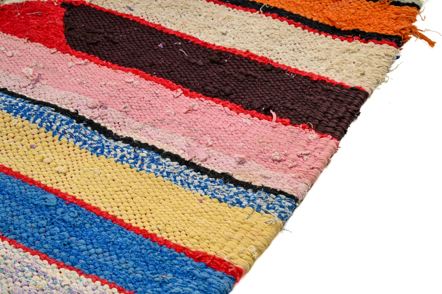 Moroccan Berber rug Boucherouite 145 x 250 cm