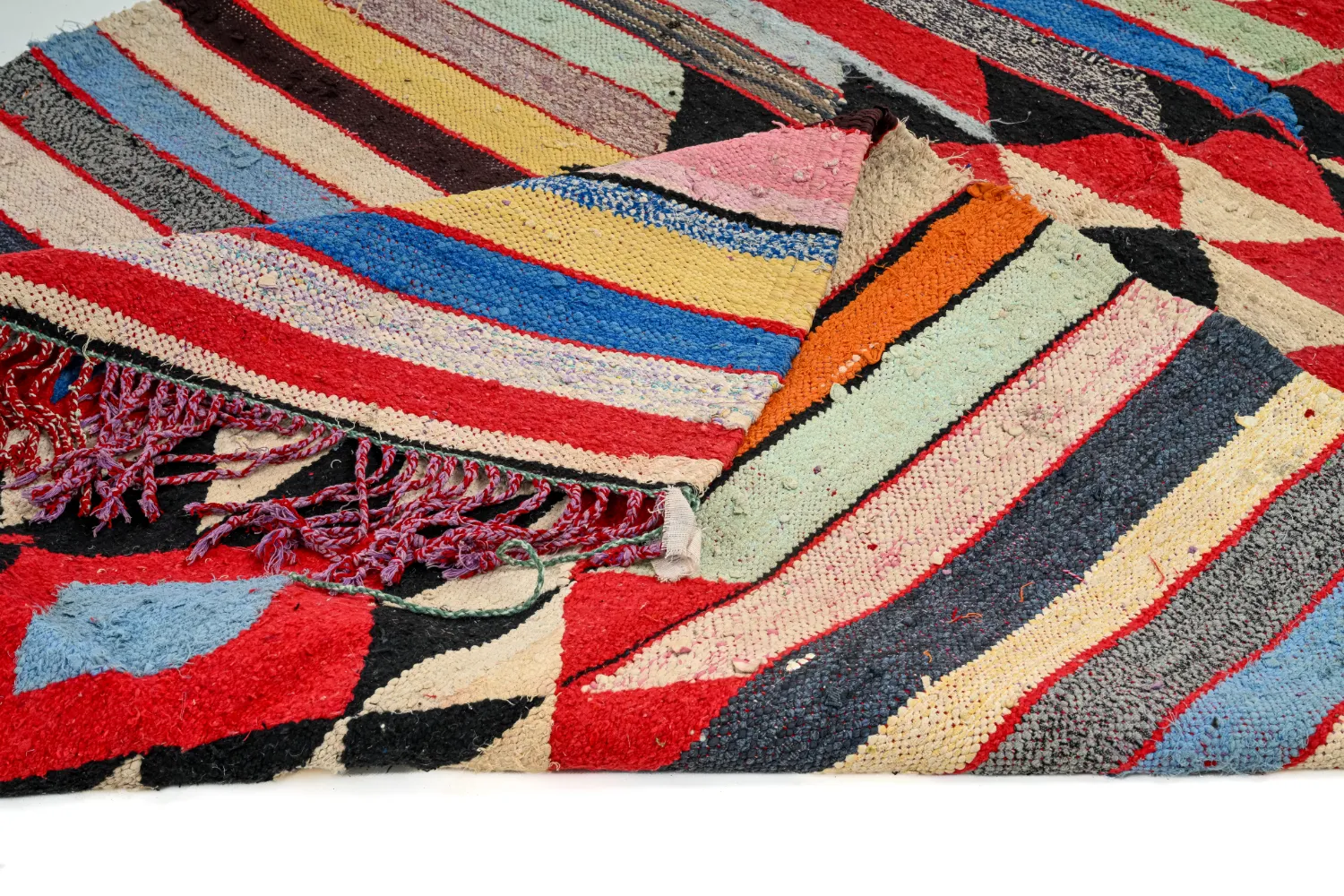 Moroccan Berber rug Boucherouite 145 x 250 cm