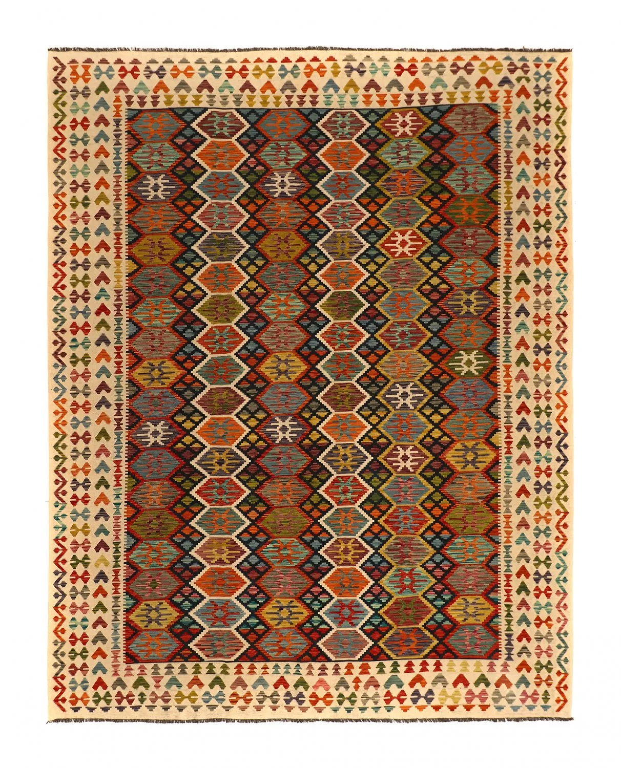 Oriental kilim rug 383 x 300 cm