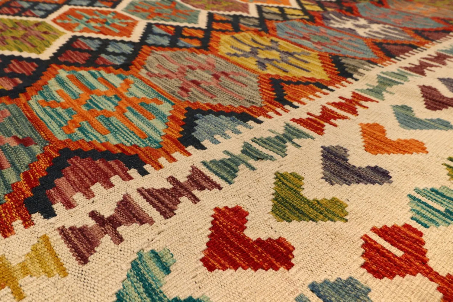 Oriental kilim rug 383 x 300 cm