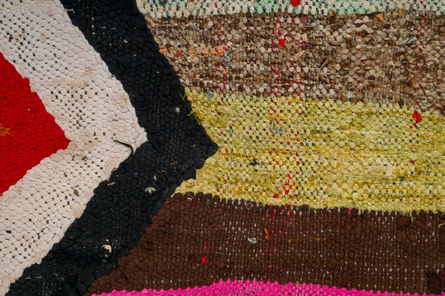 Moroccan Berber rug Boucherouite 130 x 260 cm